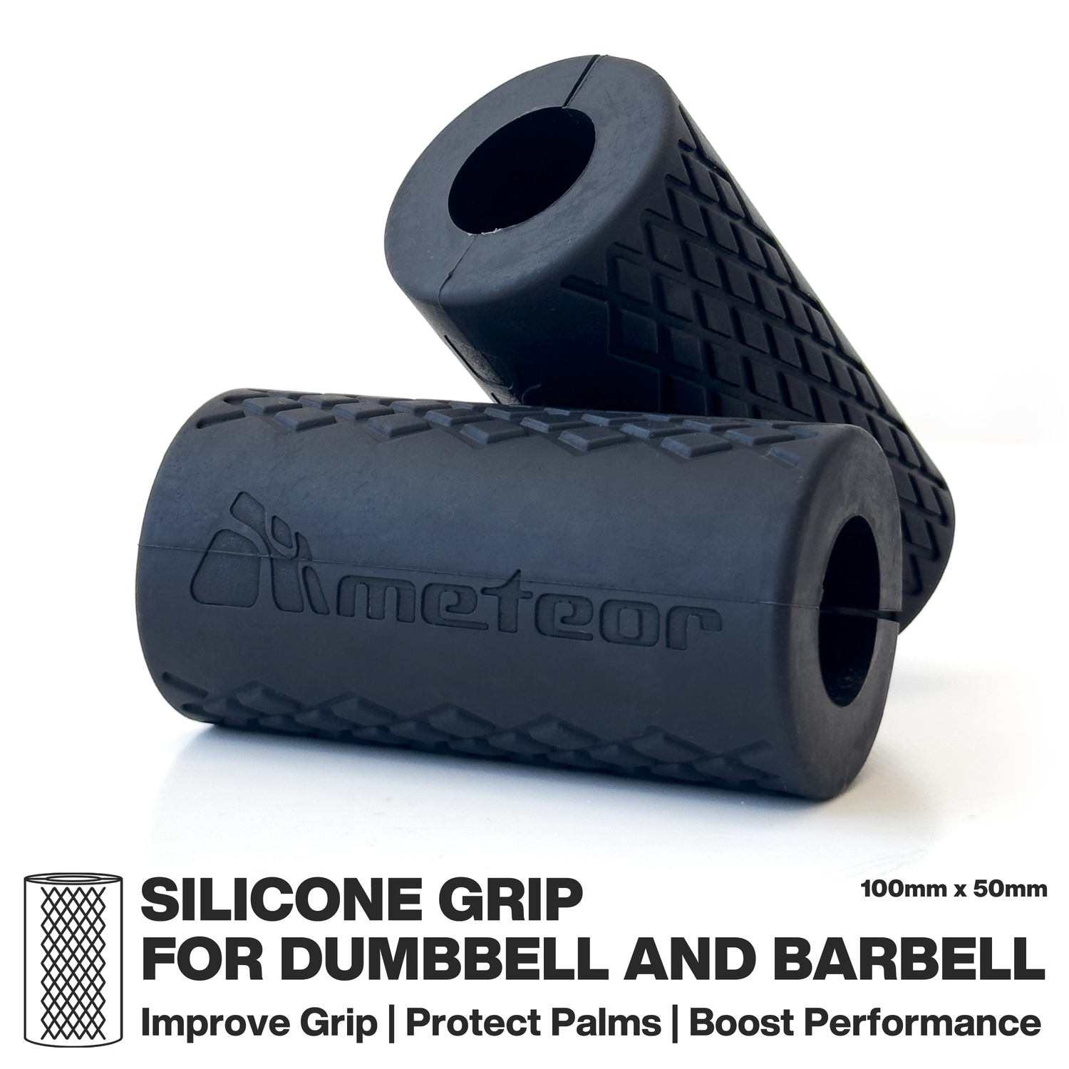 METEOR Essential Dumbbell Grips,Silicone Dumbbell Grips,Dumbbell