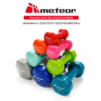 METEOR Anti-Slip Vinyl Dumbbell,Weighlifting Dumbbell,Exercise Dumbbell,Fixed Weight Dumbbell,Gym Weights