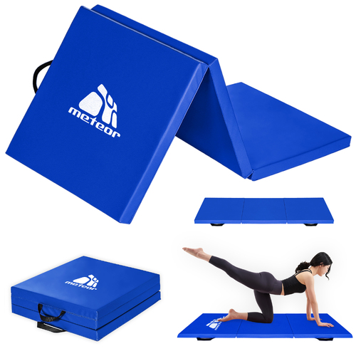 METEOR Essential Tri-fold Gymnastic Mat,Exercise Mat,Tumbling Mat for Exercise,Cheerleading,Martial Arts,Boxing,MMA,Yoga,Pilates